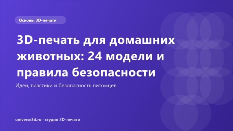3D-печать для домашних животных: 24 модели и правила безопасности