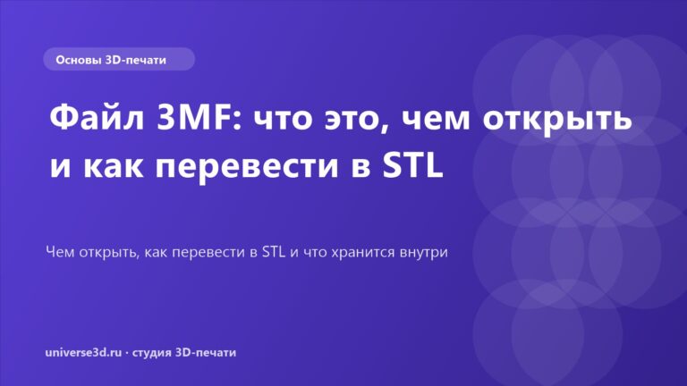 Файл 3MF: что это, чем открыть и как перевести в STL
