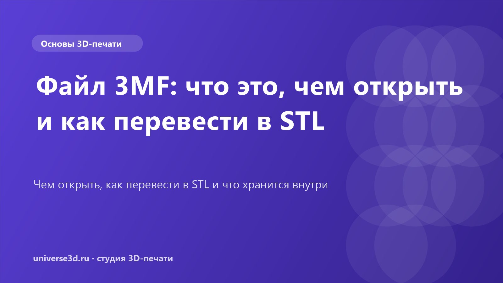 Файл 3MF: что это, чем открыть и как перевести в STL