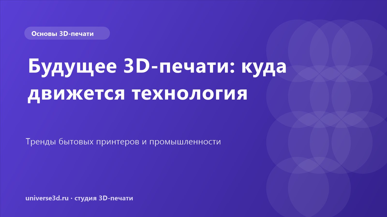 Будущее 3D-печати: куда движется технология