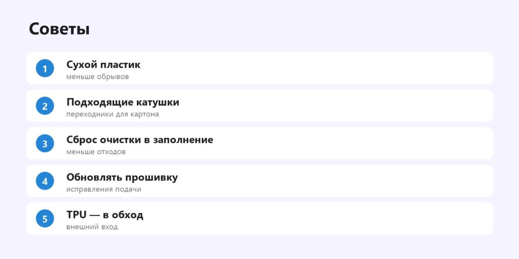 Советы по использованию CFS Creality