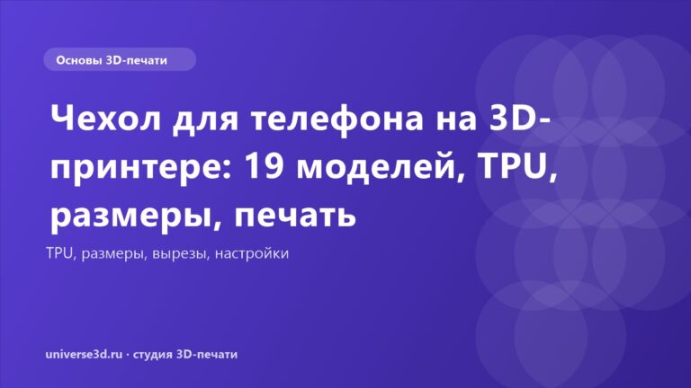 Чехол для телефона на 3D-принтере: 19 моделей, TPU, размеры, печать