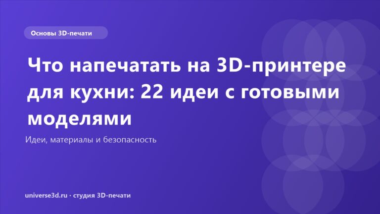 Что напечатать на 3D-принтере для кухни: 22 идеи с готовыми моделями