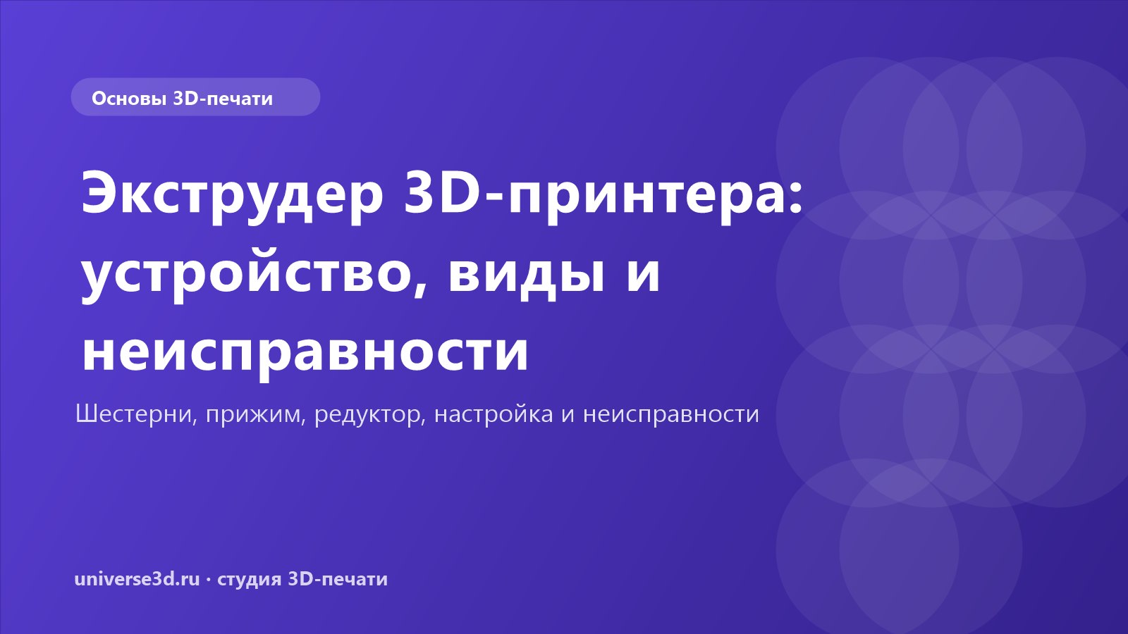 Экструдер 3D-принтера: устройство, виды и неисправности