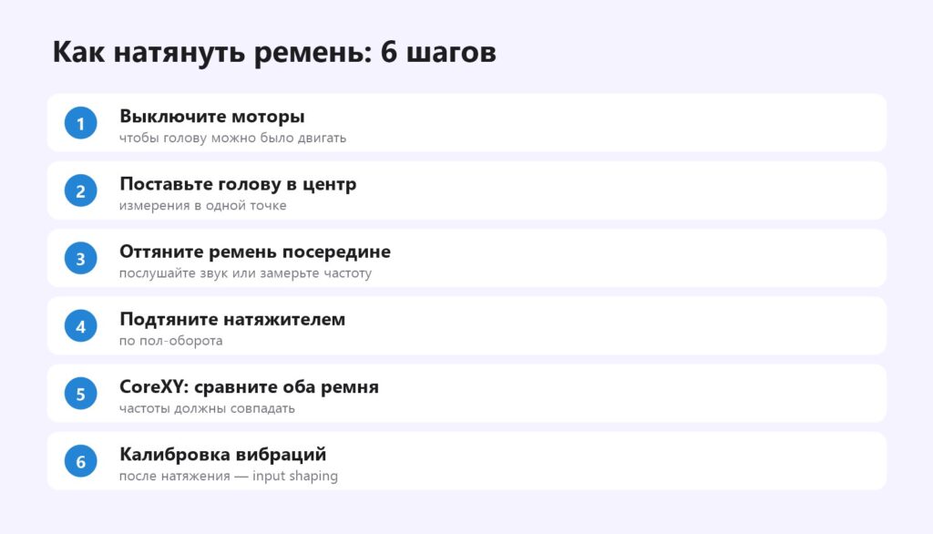 Как натянуть ремень 3D-принтера пошагово