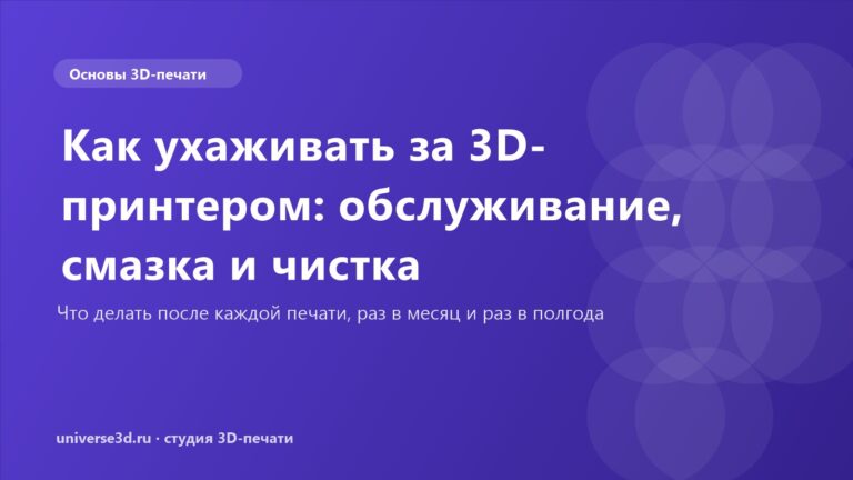Как ухаживать за 3D-принтером: обслуживание, смазка и чистка