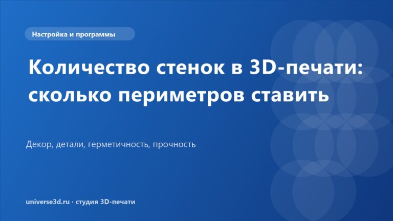Количество стенок в 3D-печати: сколько периметров ставить