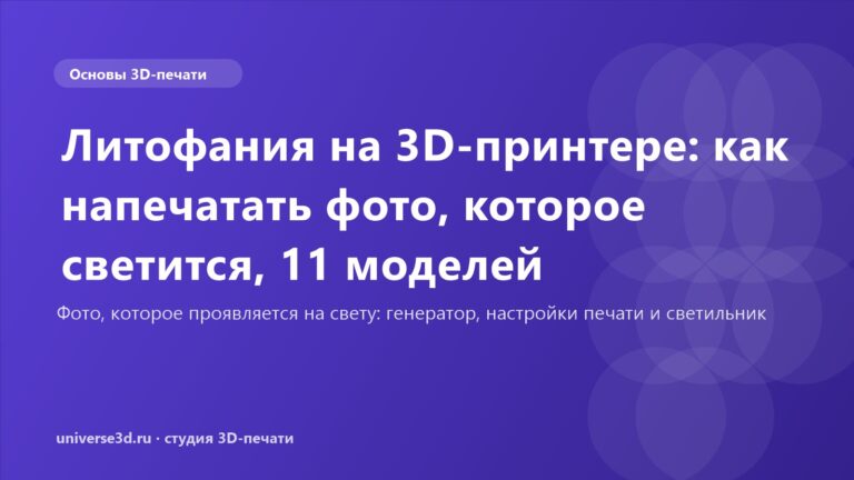 Литофания на 3D-принтере: как напечатать фото, которое светится, 11 моделей