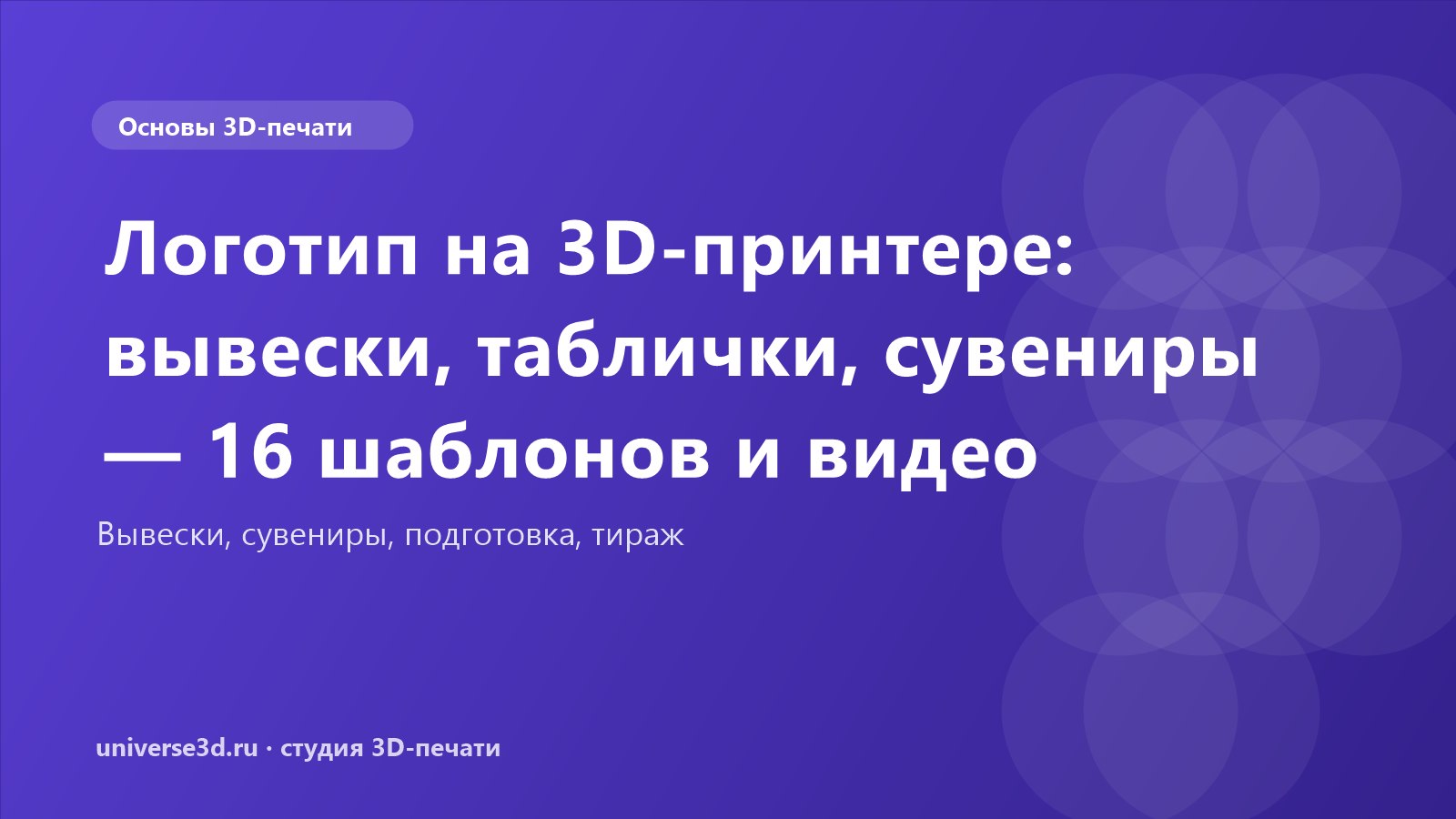 Логотип на 3D-принтере: вывески, таблички, сувениры — 16 шаблонов и видео