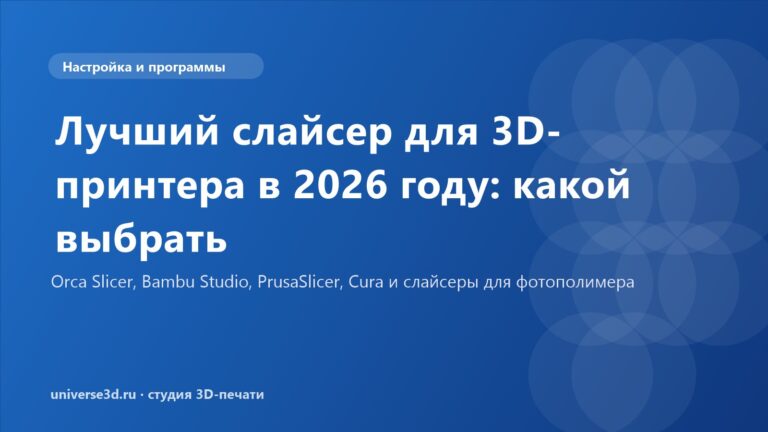 Лучший слайсер для 3D-принтера в 2026 году: какой выбрать