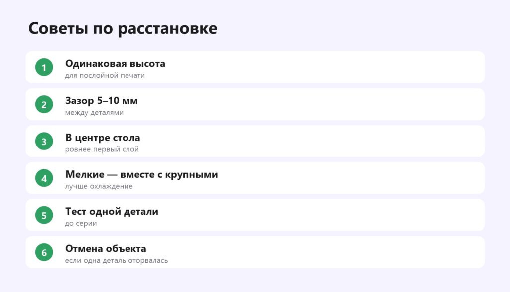 Как расставить несколько моделей на столе 3D-принтера