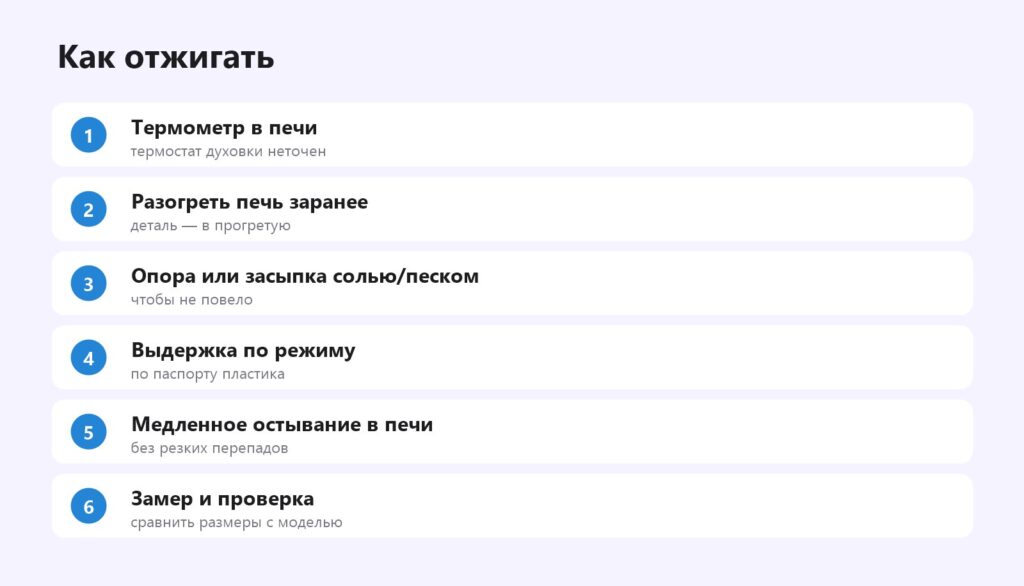 Как отжигать 3D-печать по шагам