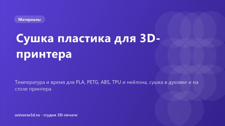 Сушка пластика для 3D-принтера: температура, время и способы
