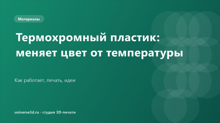 Термохромный пластик: меняет цвет от температуры