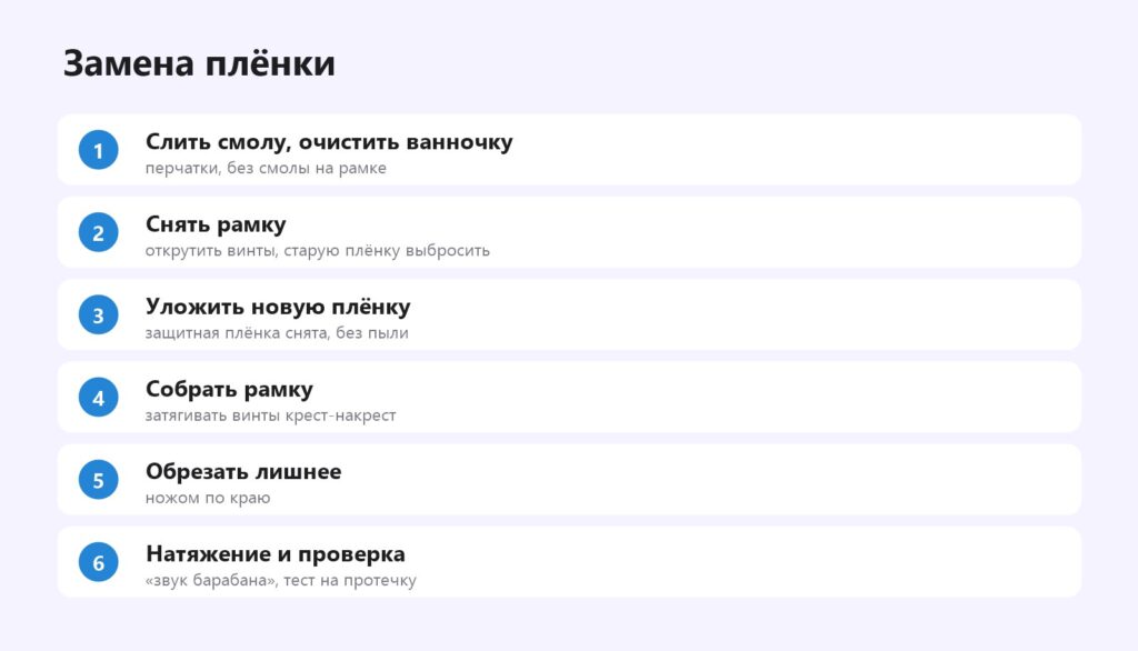 Как заменить плёнку FEP в ванночке фотополимерного принтера